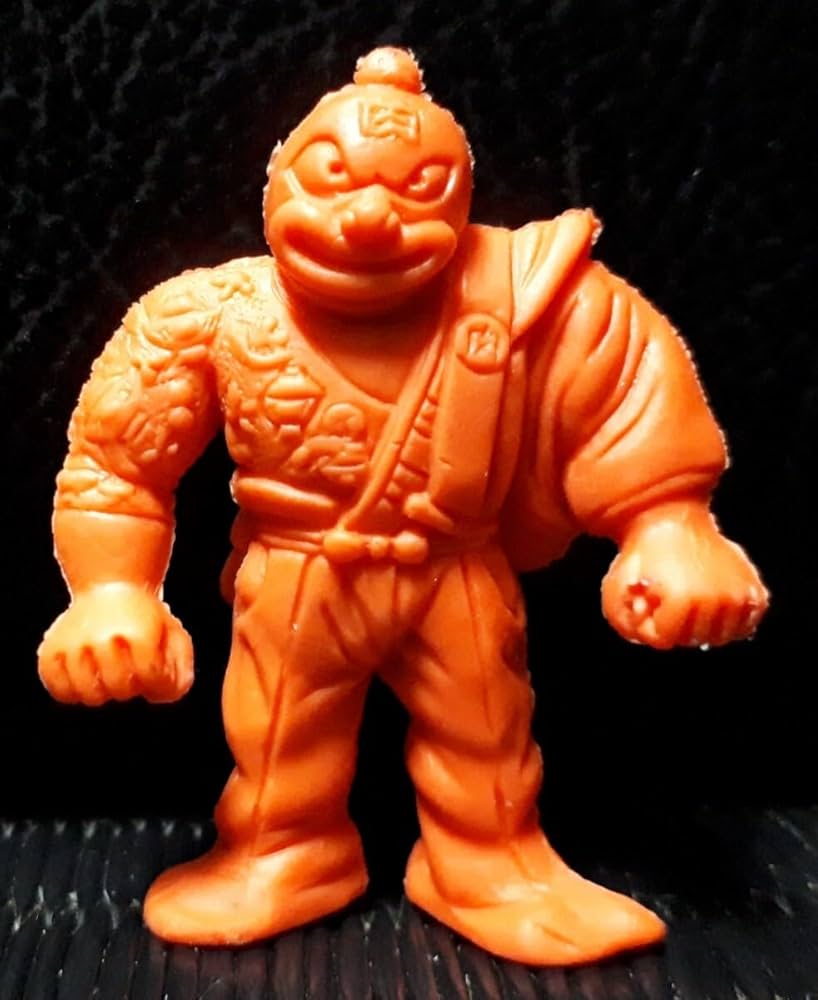 オレンジ・橙色・台座付き・キン消し・コンプ品・キン肉マン】